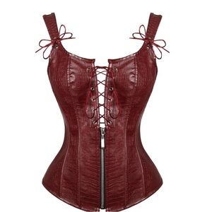 Charmian Women's Renaissance Steampunk Vintage Lace Up Corset size M